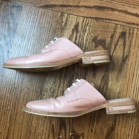 Freda Salvador Leather Studded Accents Mules - Picture 3 of 5